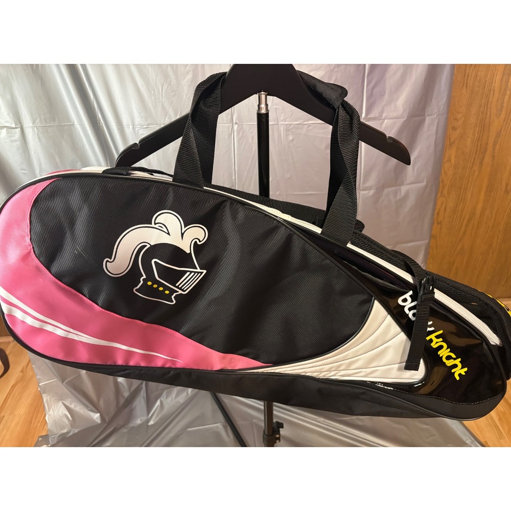 Black Knight Double Gear Racquet Bag, Black/Pink BNWT